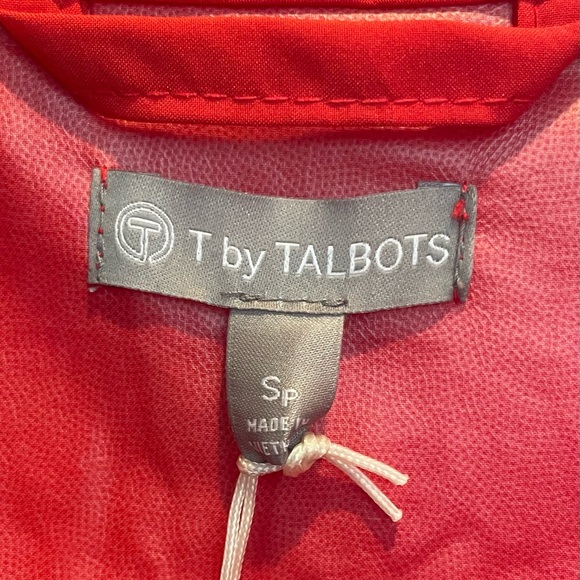 NWT Talbots water resistant 1/2 zip rain jacket - Picture 3 of 6